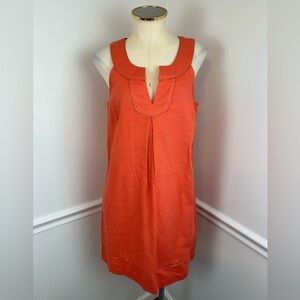 LOFT Coral Sleeveless Textured Summer Dress NWT | Size 10